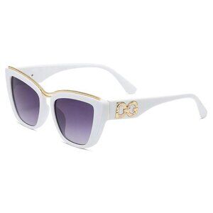 White Vintage Fashion Sunglasses